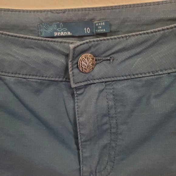 Prana Bermuda Light Blue Hiking Shorts - Picture 4 of 9